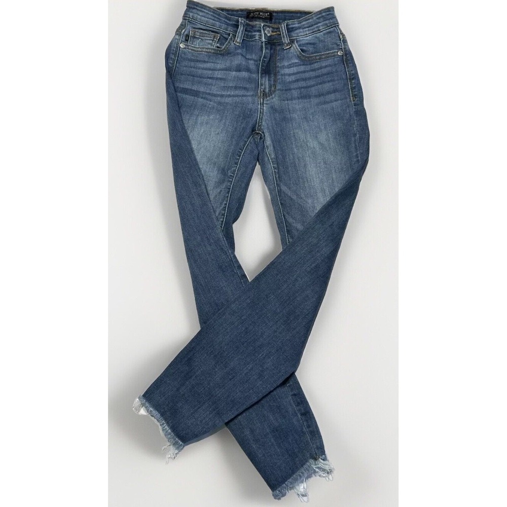 Women's Judy Blue Jeans Stretch Tapered Sz 1/25 JB82150MD